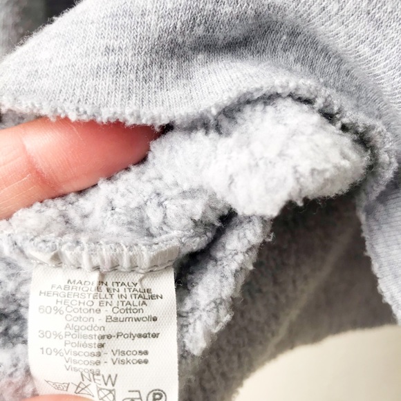 SOLD Brandy Melville Grey Henley Cropped Sweater - Picture 3 of 4